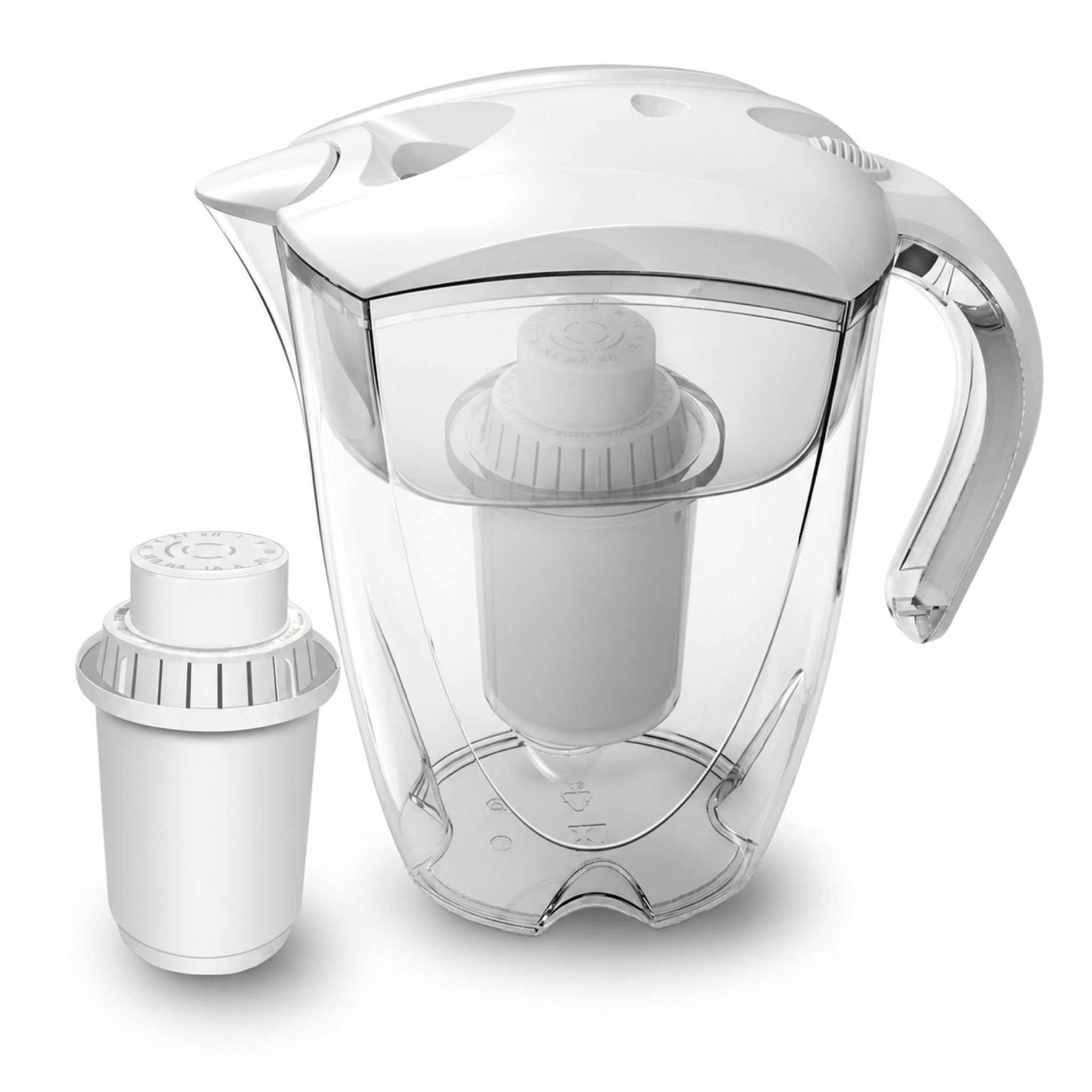 Carafe d'eau alcaline minérale 3,5 L ALTHY Bonum Vitae, photo produit sur fond blanc