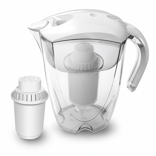 Carafe d'eau alcaline minérale 3,5 L ALTHY Bonum Vitae, photo produit sur fond blanc