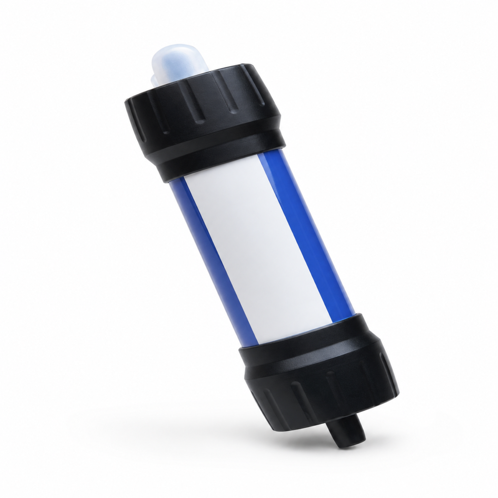 Purificateur d'eau de camping 0,01 micron Bonum Vitae, photo produit sur fond blanc