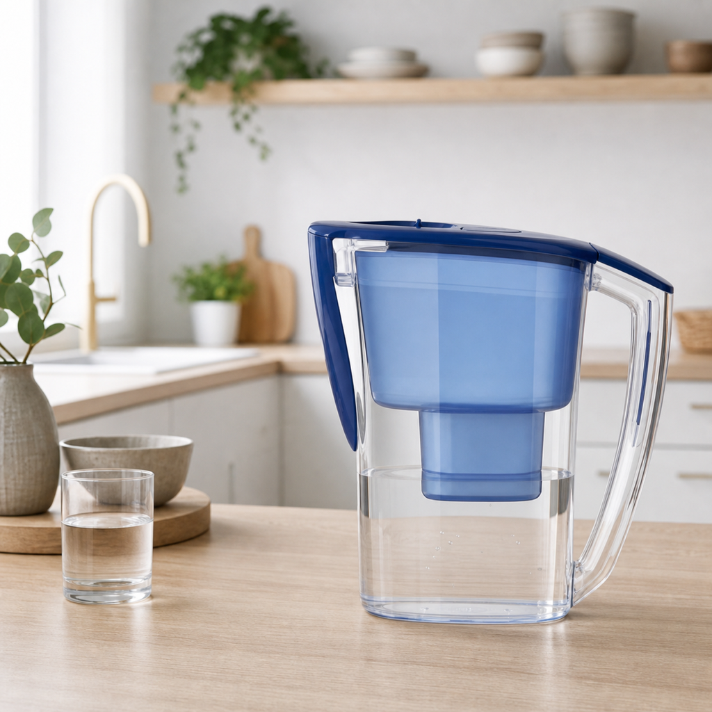 Carafe filtrante 3,6 L Bonum Vitae installé à la maison