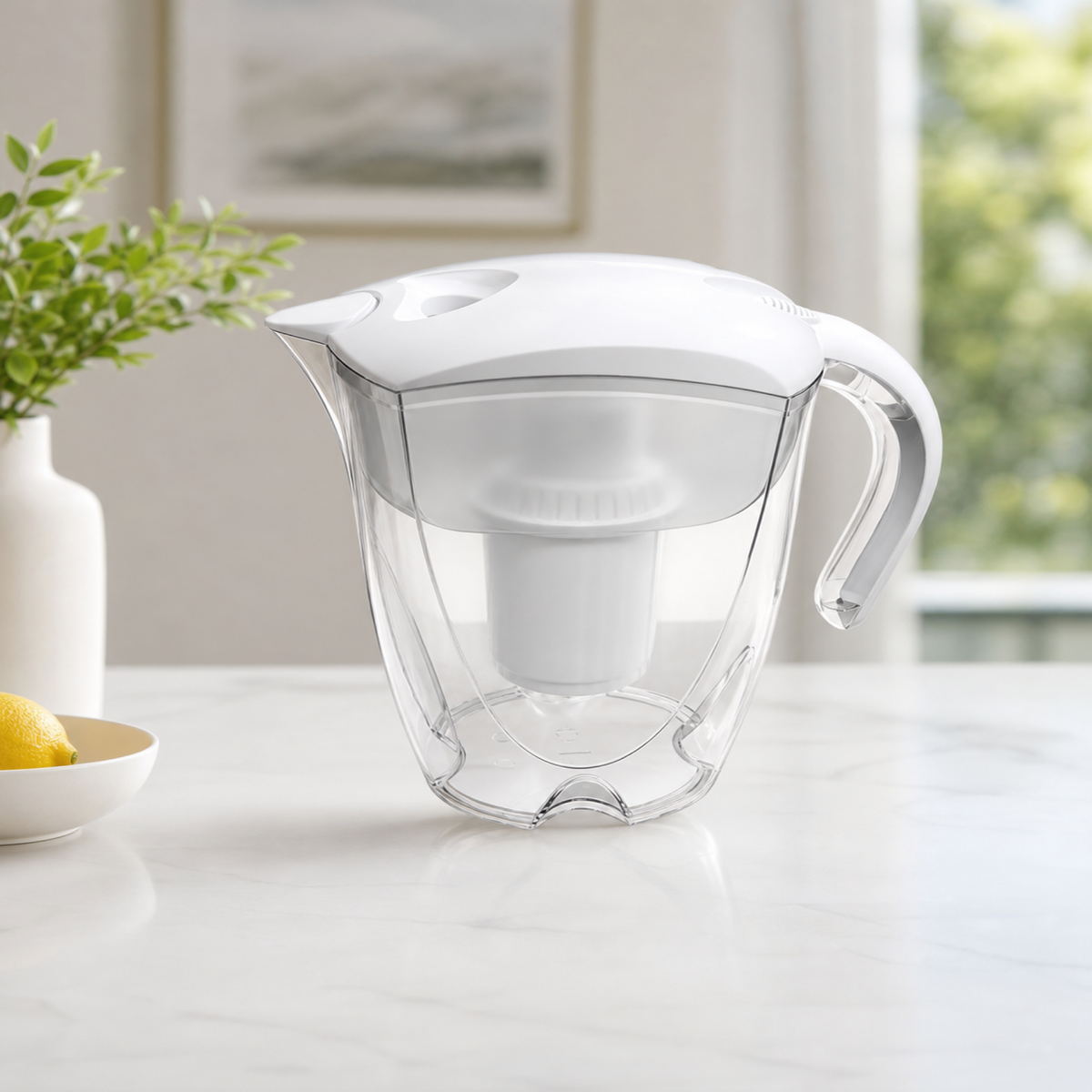 Carafe filtrante 3,5 L Bonum Vitae installé à la maison
