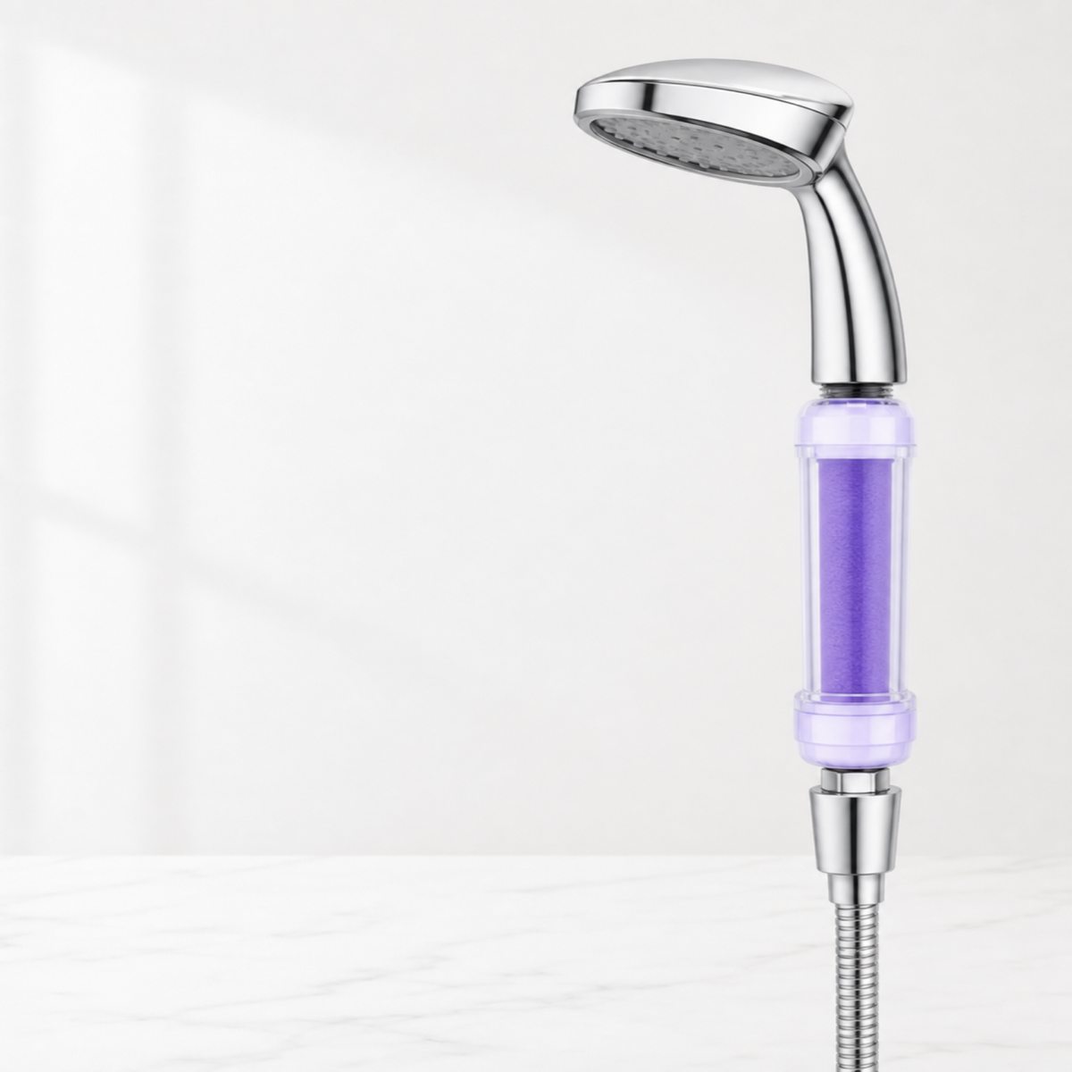 Pommeau de douche filtrant parfumé — caractéristiques clés